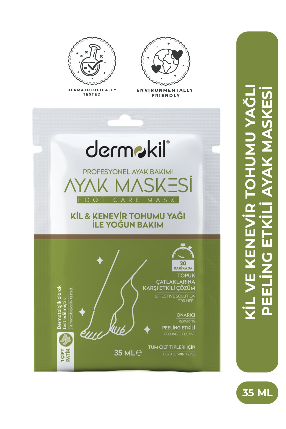Detoksiva Detoks Ayak Maskesi (Kil & Bitki)