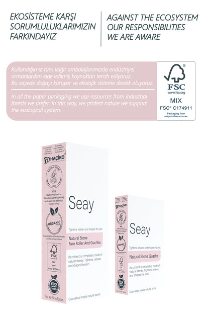 Detoksiva Jade Gua Sha & Roller Seti