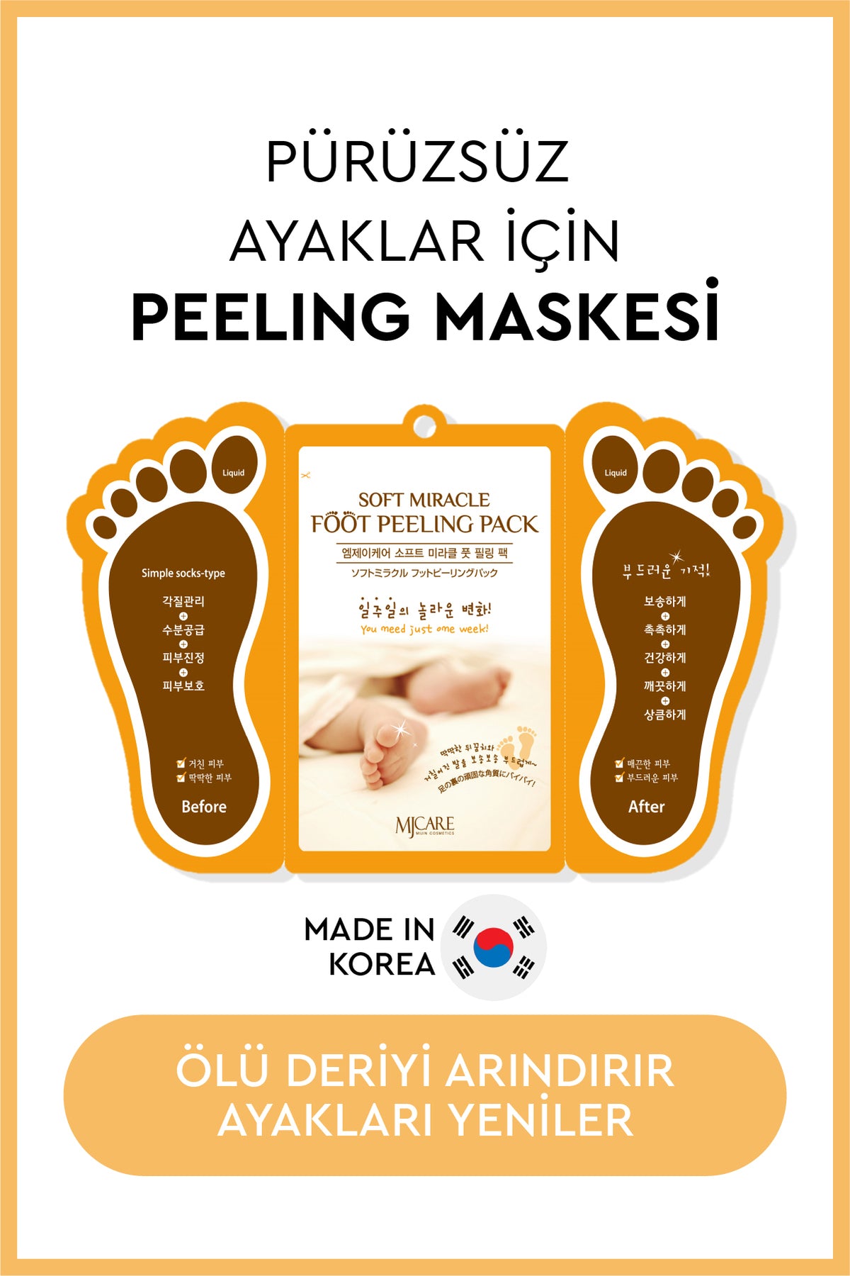 Detoksiva Detoks Ayak Peeling Maskesi