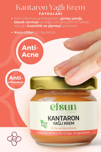 %100 Doğal Kantaron Yağlı Bakım Kremi  — Akne ve Leke Karşıtı 29ml
